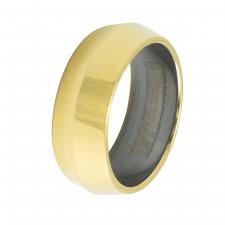 Designer Gold Tungsten Ring